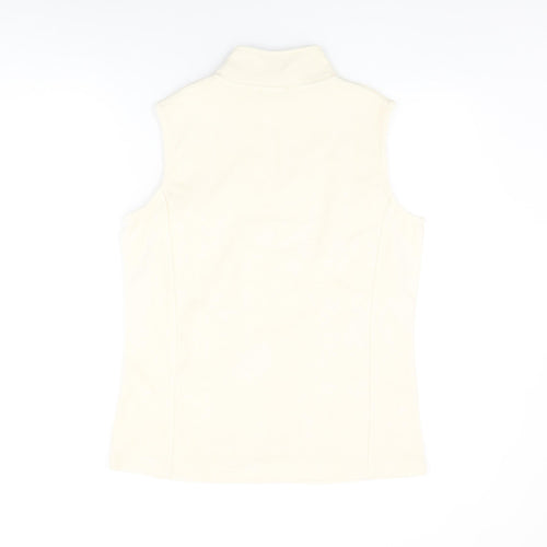 Damart Womens Ivory Gilet Jacket Size 14 Zip