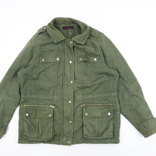 So Fabulous Womens Green Jacket Coat Size 16 Zip