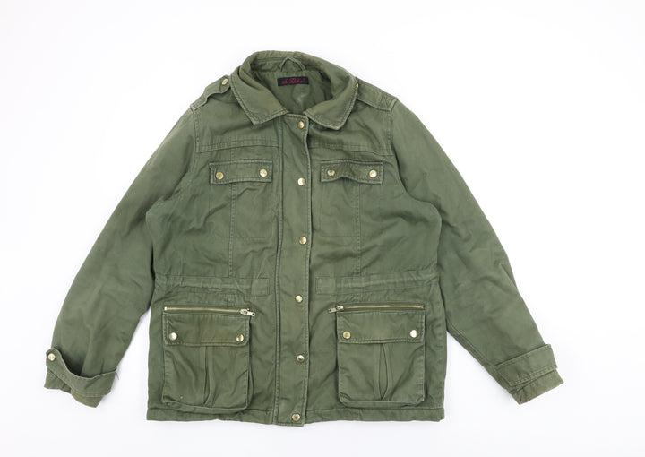 So Fabulous Womens Green Jacket Coat Size 16 Zip