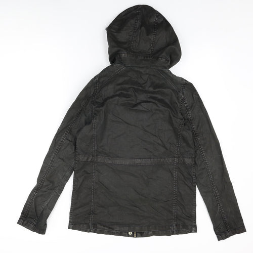 Topshop Womens Black Jacket Coat Size 8 Zip