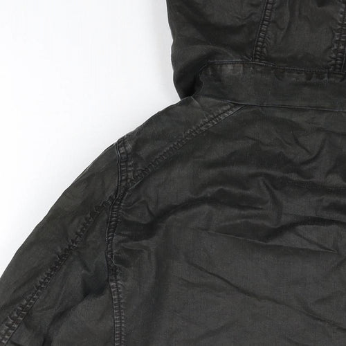 Topshop Womens Black Jacket Coat Size 8 Zip