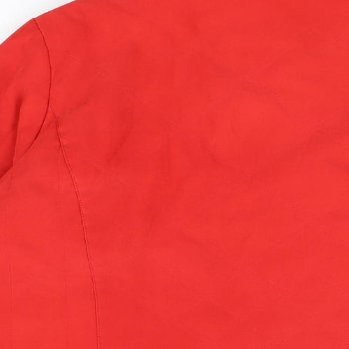 Klass Womens Red Jacket Coat Size L Zip