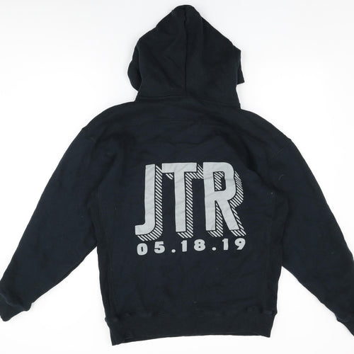 J. America Mens Black Cotton Pullover Hoodie Size M - JTR