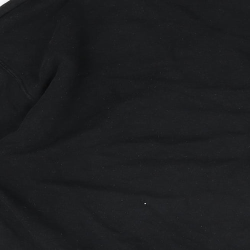 Zara Womens Black Cotton Pullover Sweatshirt Size M Pullover