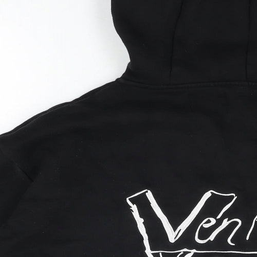 Venti Volte Womens Black Cotton Full Zip Hoodie Size L Zip