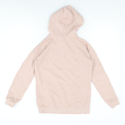 H&M Girls Pink Cotton Pullover Hoodie Size 13-14 Years Pullover