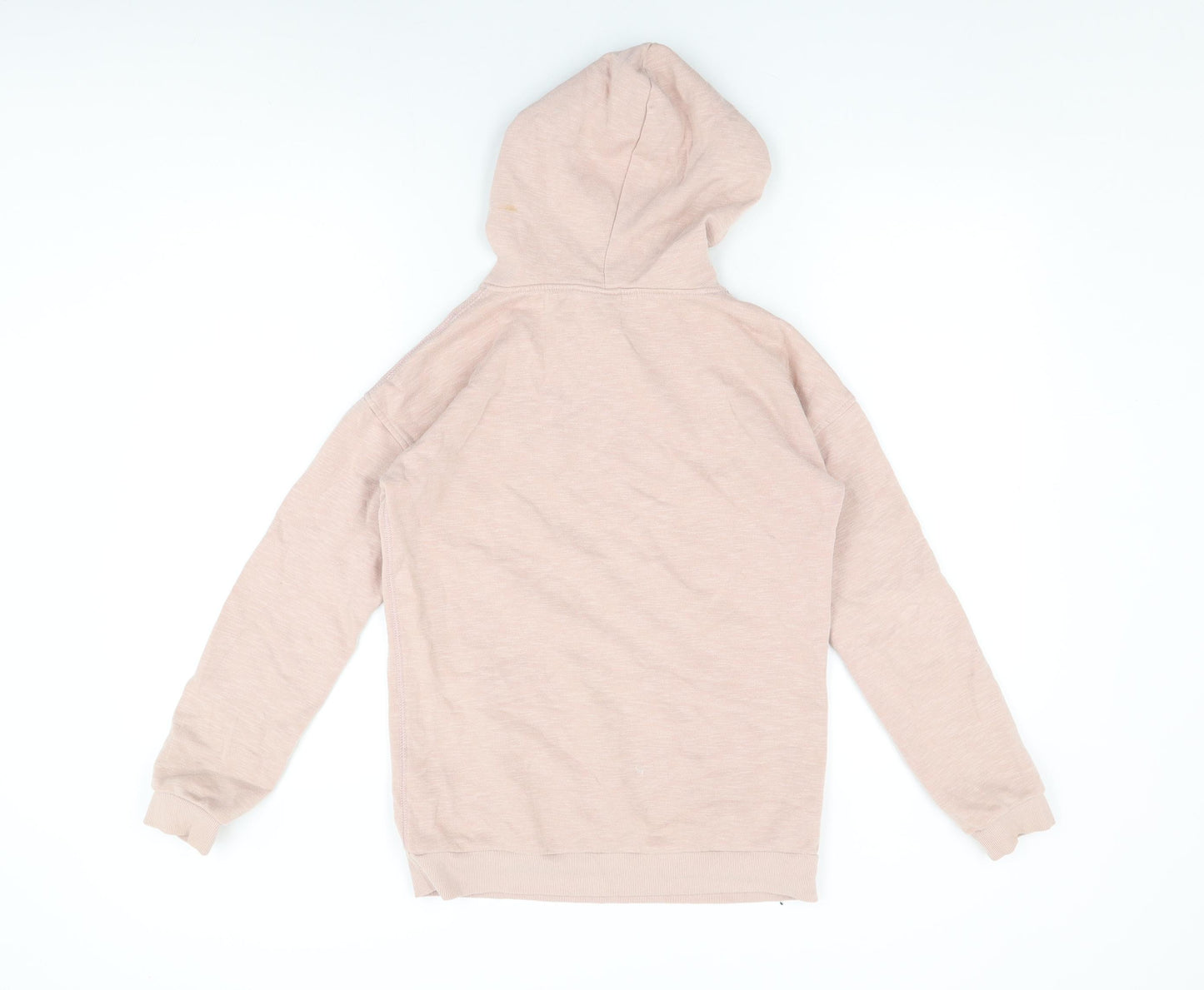 H&M Girls Pink Cotton Pullover Hoodie Size 13-14 Years Pullover