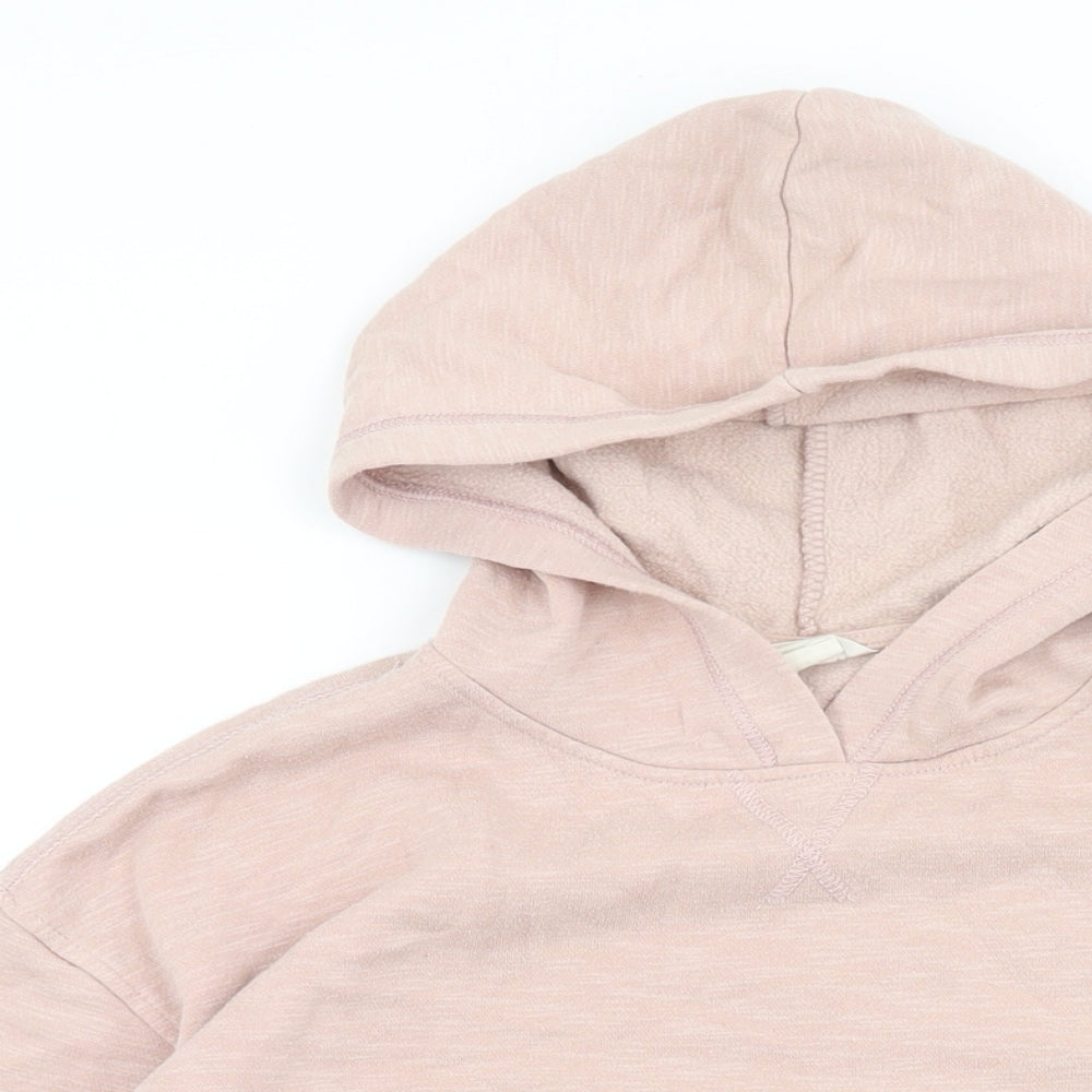 H&M Girls Pink Cotton Pullover Hoodie Size 13-14 Years Pullover