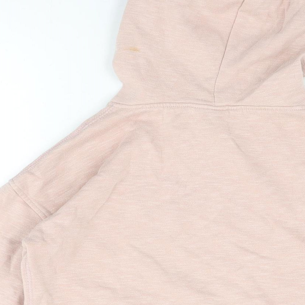 H&M Girls Pink Cotton Pullover Hoodie Size 13-14 Years Pullover