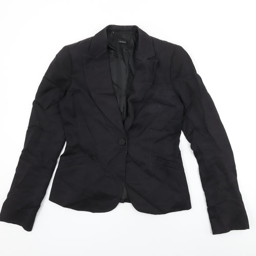 Joseph Womens Black Jacket Blazer Size 10 Button