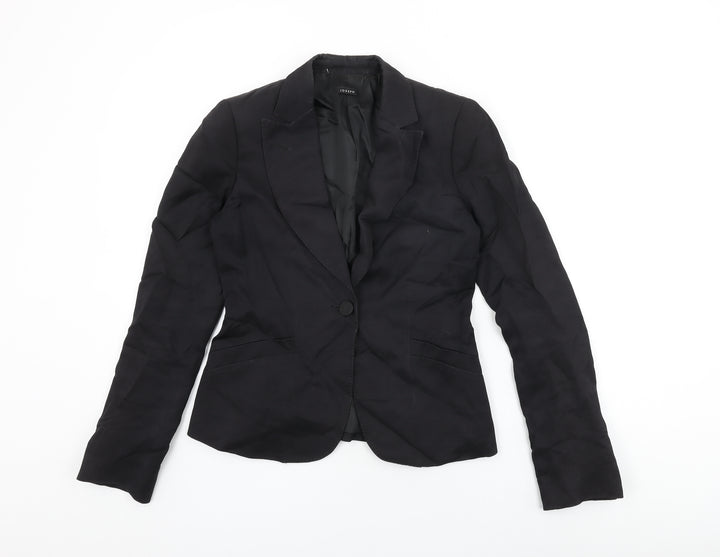 Joseph Womens Black Jacket Blazer Size 10 Button