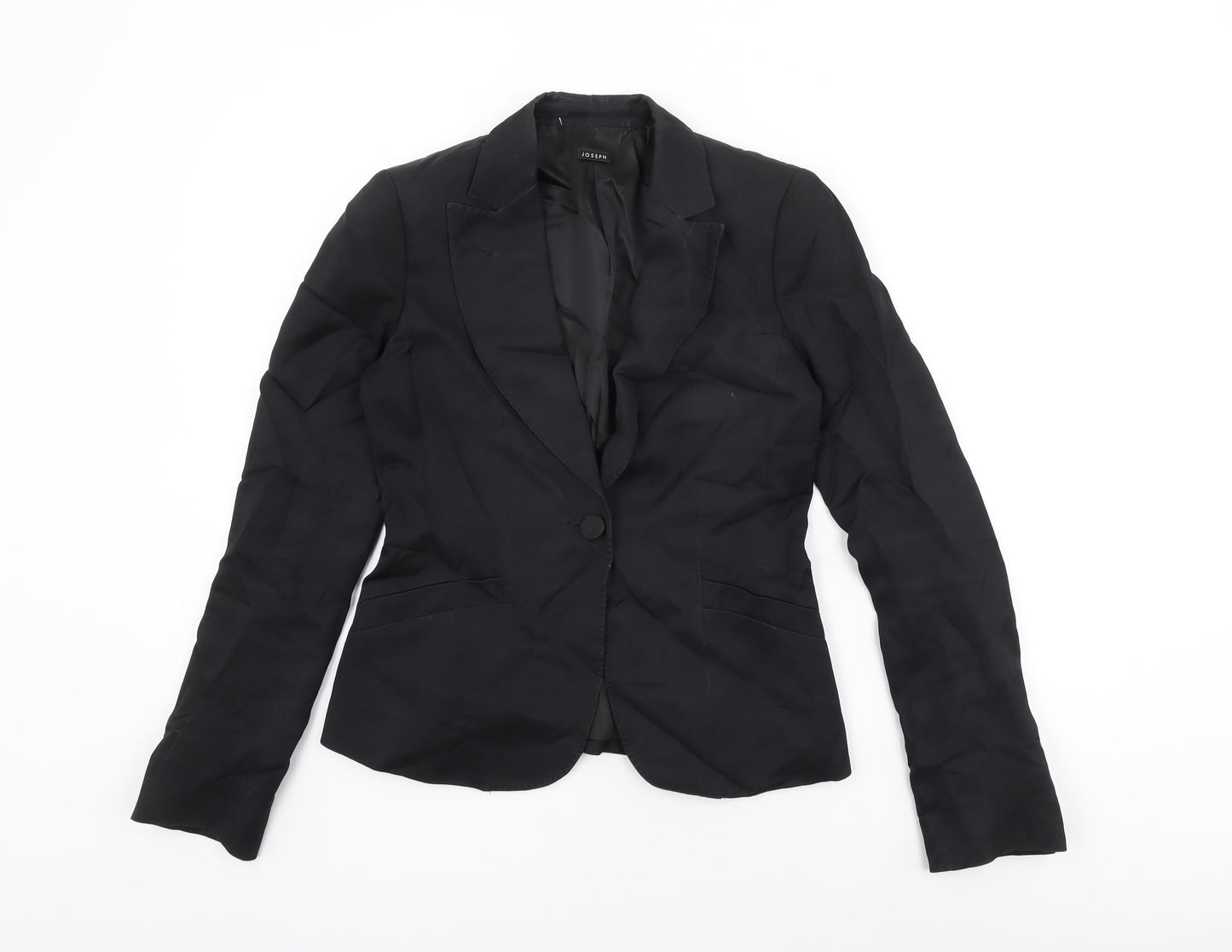 Joseph Womens Black Jacket Blazer Size 10 Button