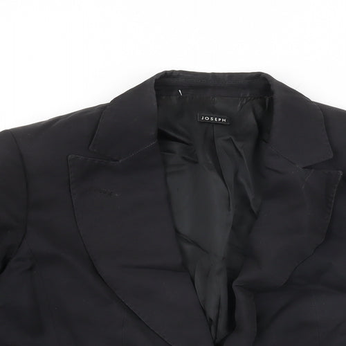 Joseph Womens Black Jacket Blazer Size 10 Button