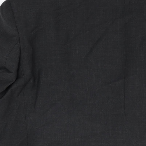 Marks and Spencer Mens Black Wool Jacket Suit Jacket Size 48 Regular