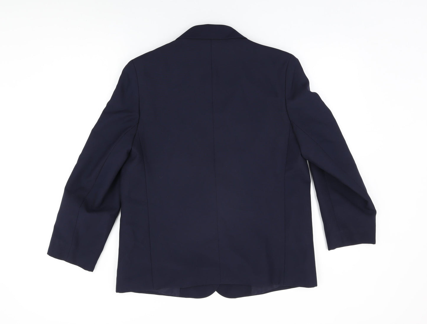 St Michael Womens Blue Jacket Blazer Size 14 Button