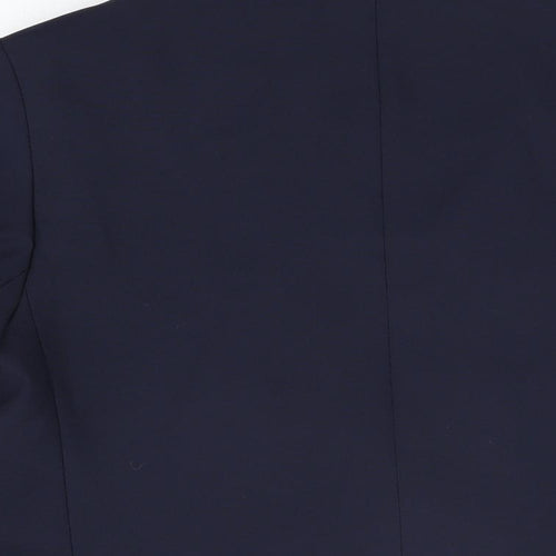 St Michael Womens Blue Jacket Blazer Size 14 Button