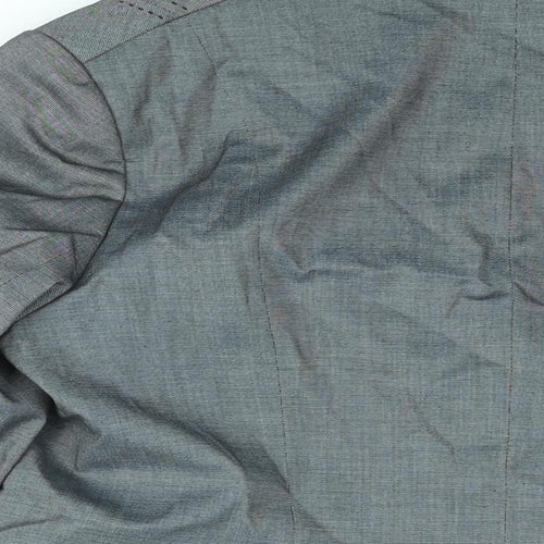 Debenhams Womens Grey Jacket Blazer Size 18 Button
