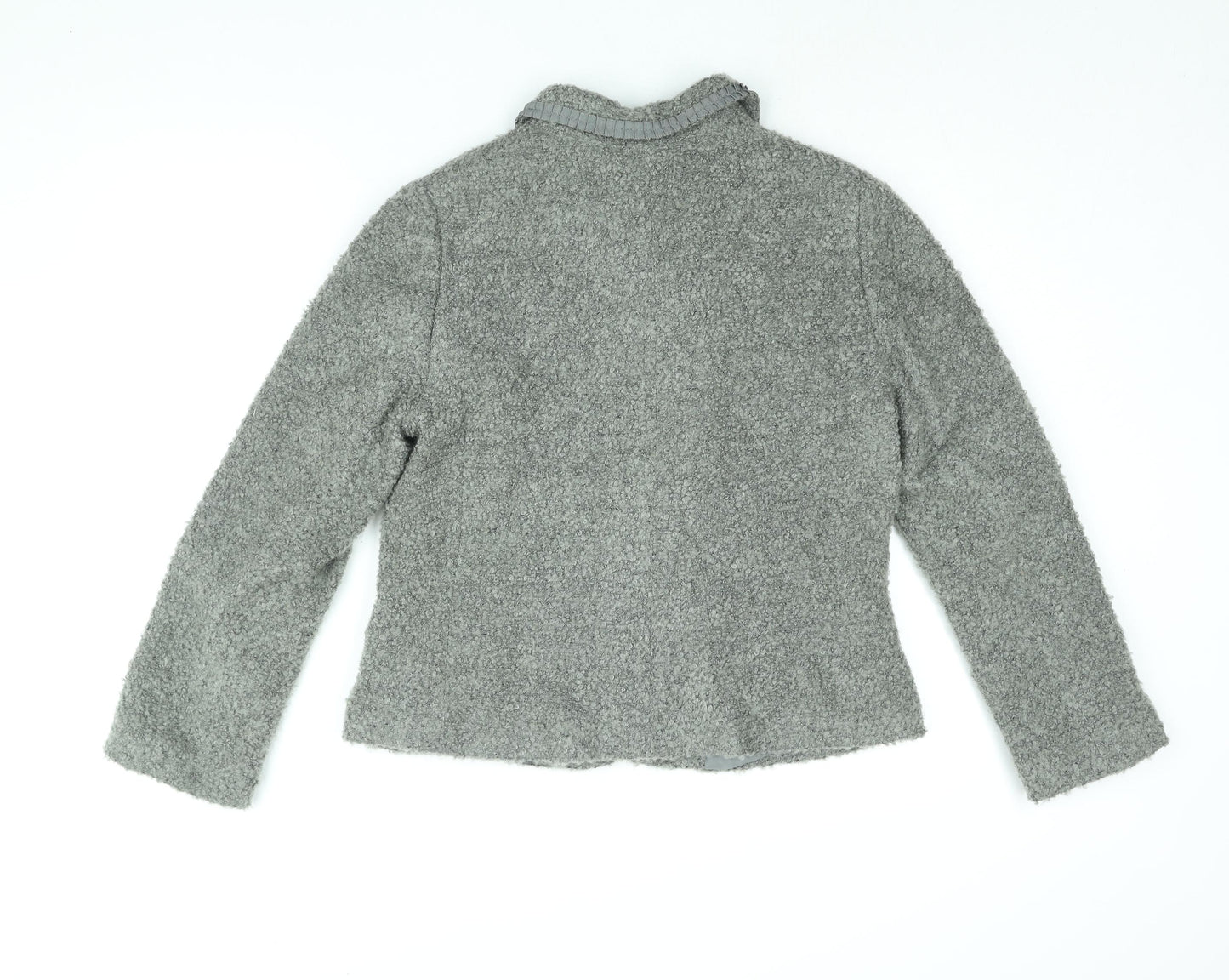 Marks and Spencer Womens Grey Jacket Size 16 Button