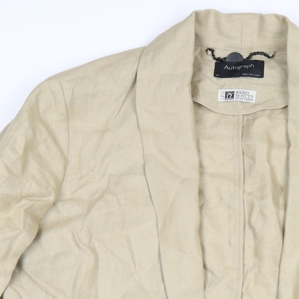 Autograph Womens Beige Jacket Blazer Size 22