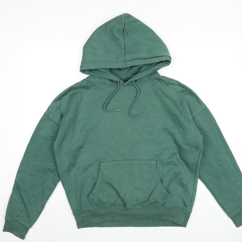 New Look Womens Green Polyester Pullover Hoodie Size 10 Pullover