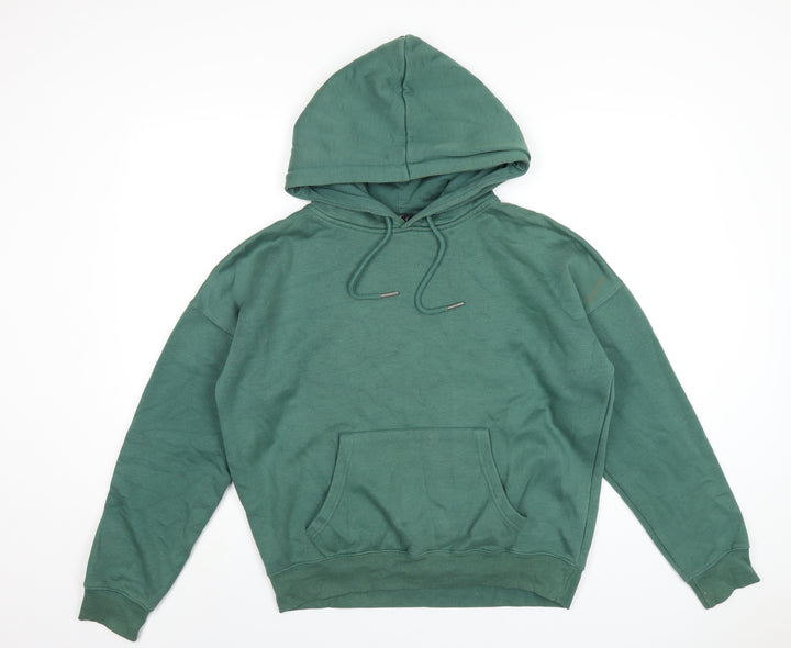 New Look Womens Green Polyester Pullover Hoodie Size 10 Pullover