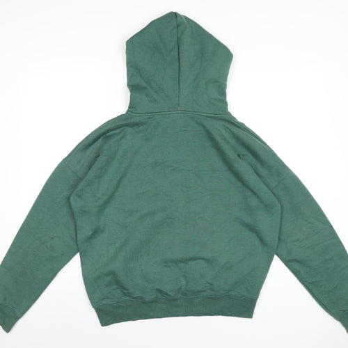 New Look Womens Green Polyester Pullover Hoodie Size 10 Pullover