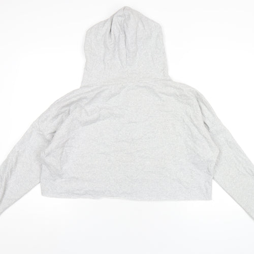 PRETTYLITTLETHING Womens Grey Cotton Pullover Hoodie Size M Pullover