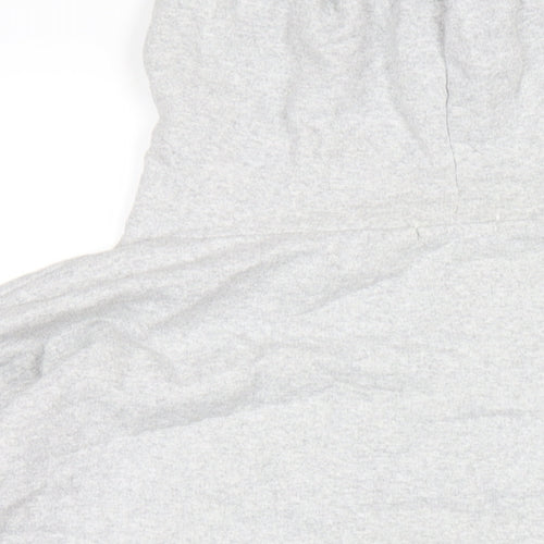 PRETTYLITTLETHING Womens Grey Cotton Pullover Hoodie Size M Pullover