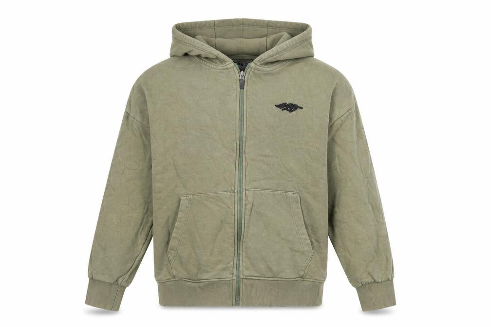 NEXT Boys Green Cotton Full Zip Hoodie Size 10 Years Zip