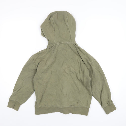 NEXT Boys Green Cotton Full Zip Hoodie Size 10 Years Zip