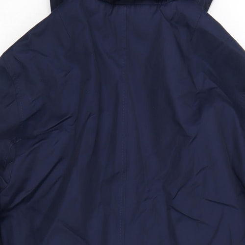 Marks and Spencer Womens Blue Trench Coat Coat Size 18 Button