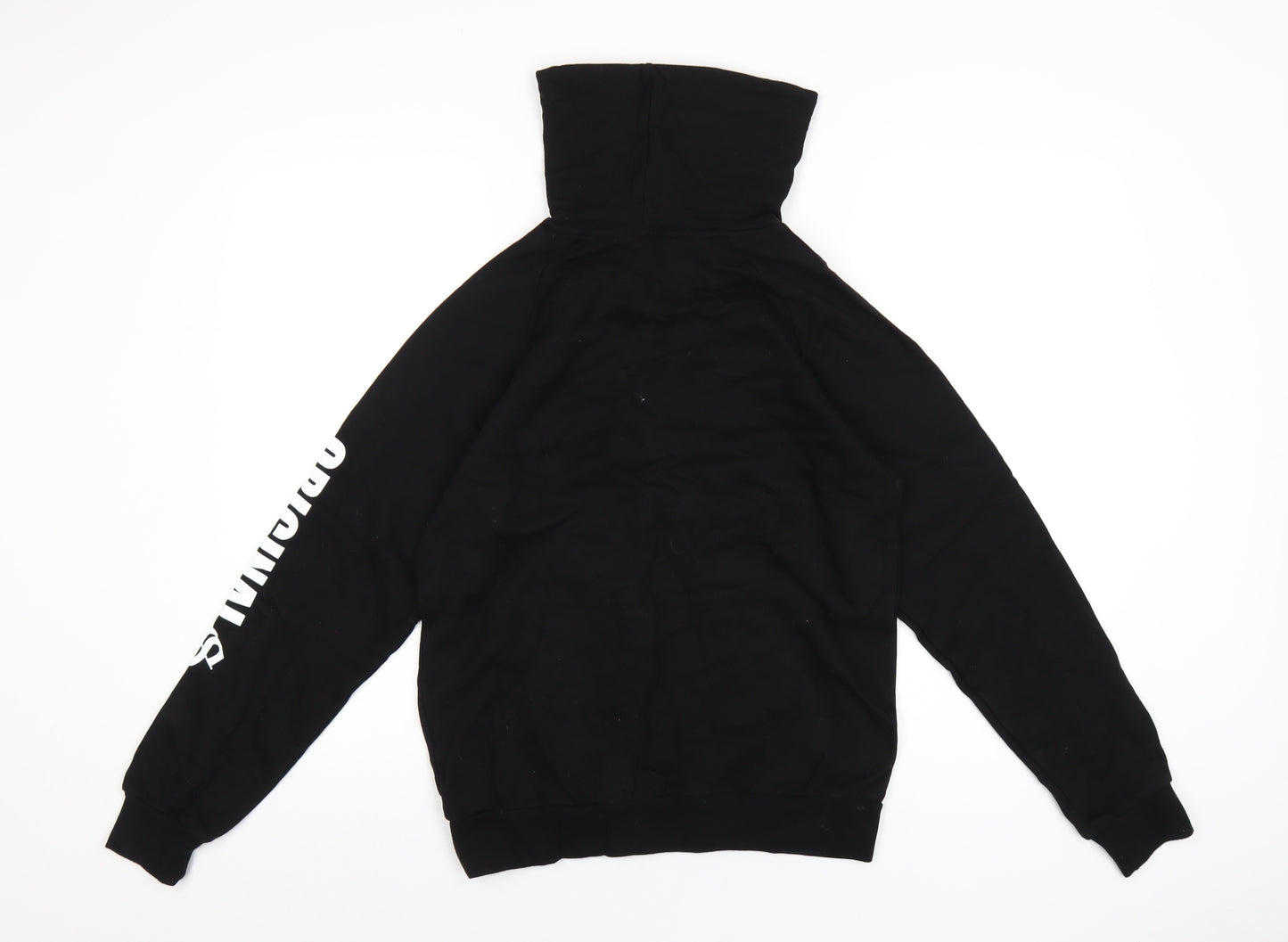 H&M Boys Black Cotton Pullover Hoodie Size 12-13 Years Pullover
