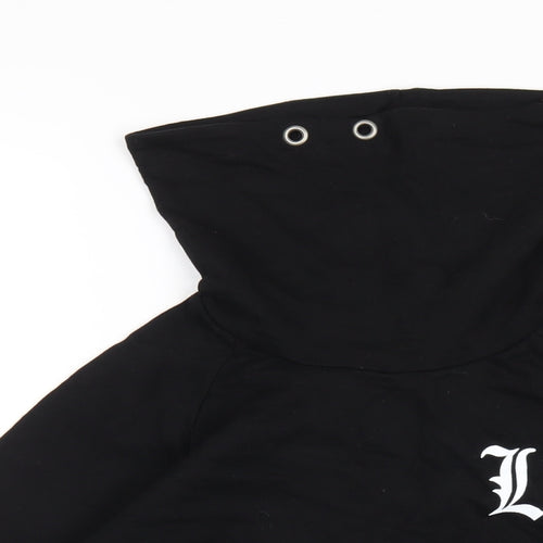 H&M Boys Black Cotton Pullover Hoodie Size 12-13 Years Pullover