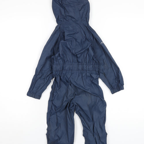 Trespass Boys Blue Rain Coat Snowsuit Size 2-3 Years Zip