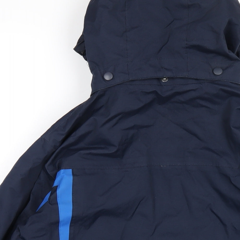 Mountain Warehouse Boys Blue Rain Coat Coat Size 13 Years Zip
