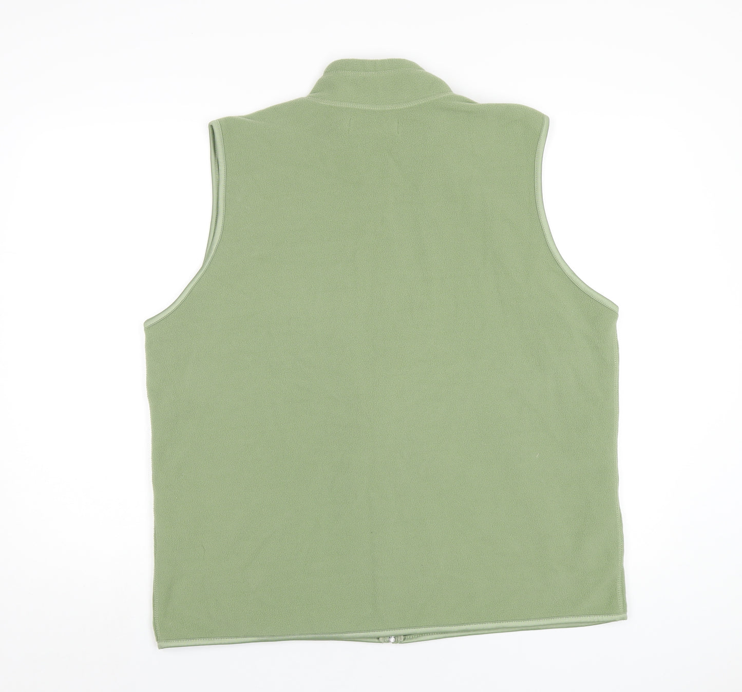 EWM Womens Green Quilted Waistcoat Size 18 Zip