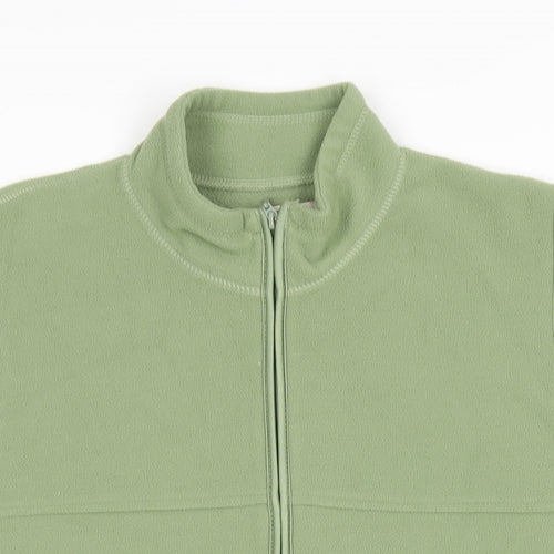 EWM Womens Green Quilted Waistcoat Size 18 Zip