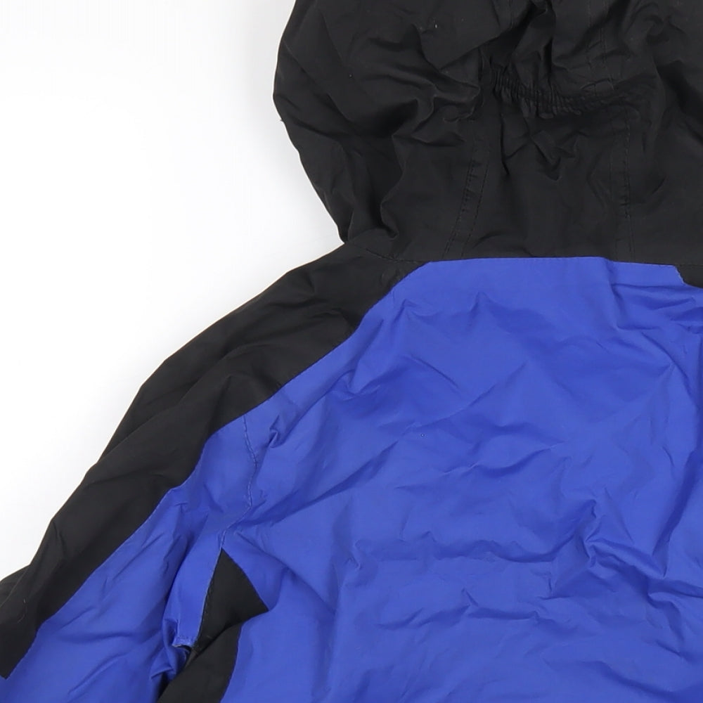 Regatta Boys Blue Rain Coat Coat Size 9-10 Years Zip