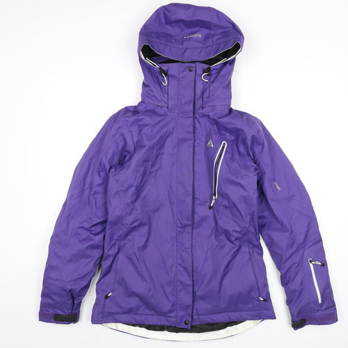 Summit Womens Purple Rain Coat Coat Size 12 Zip