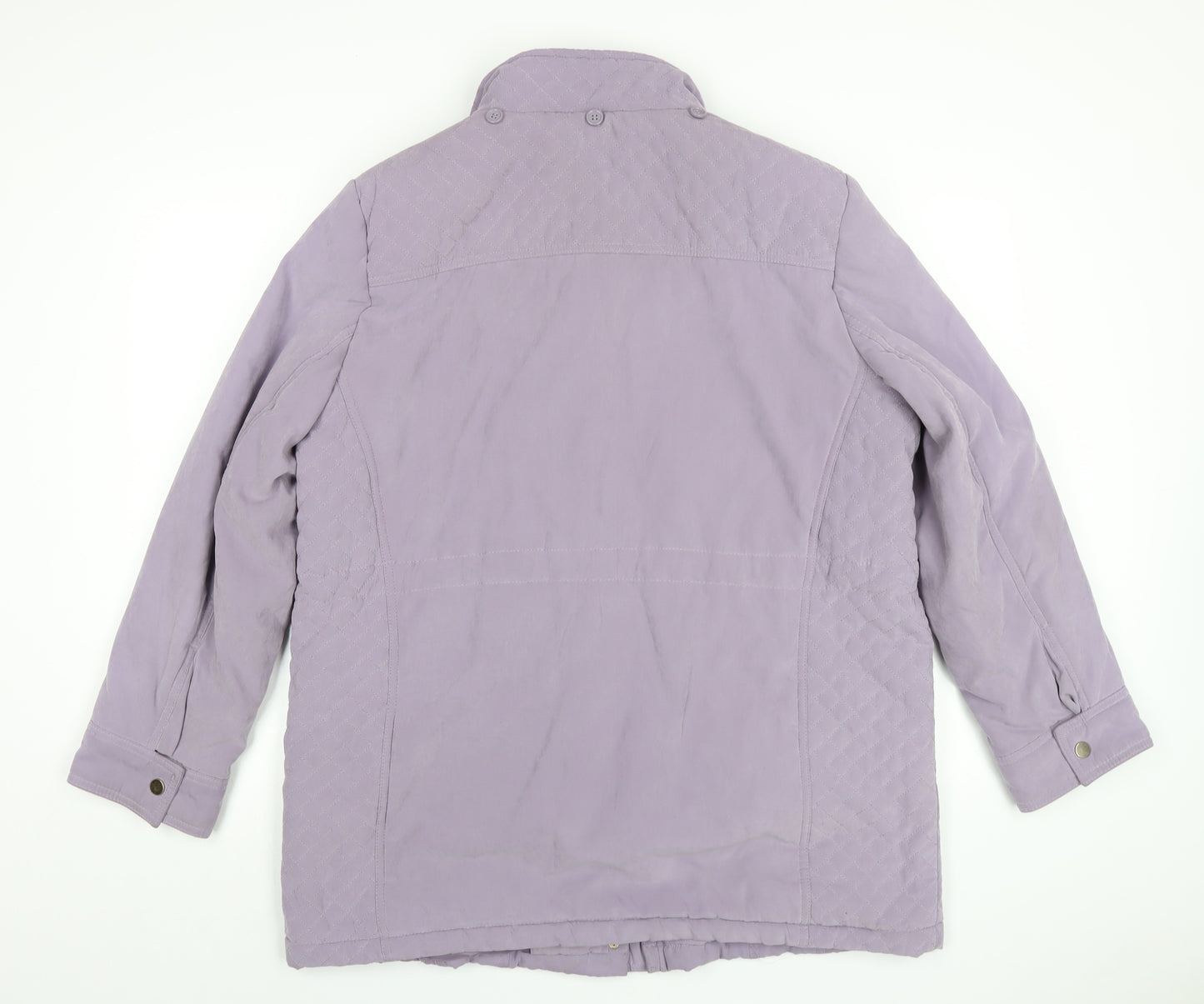 EWM Womens Purple Jacket Coat Size 18 Zip