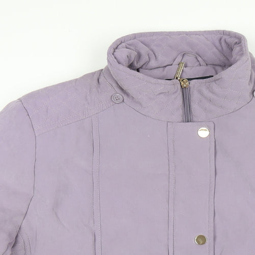 EWM Womens Purple Jacket Coat Size 18 Zip