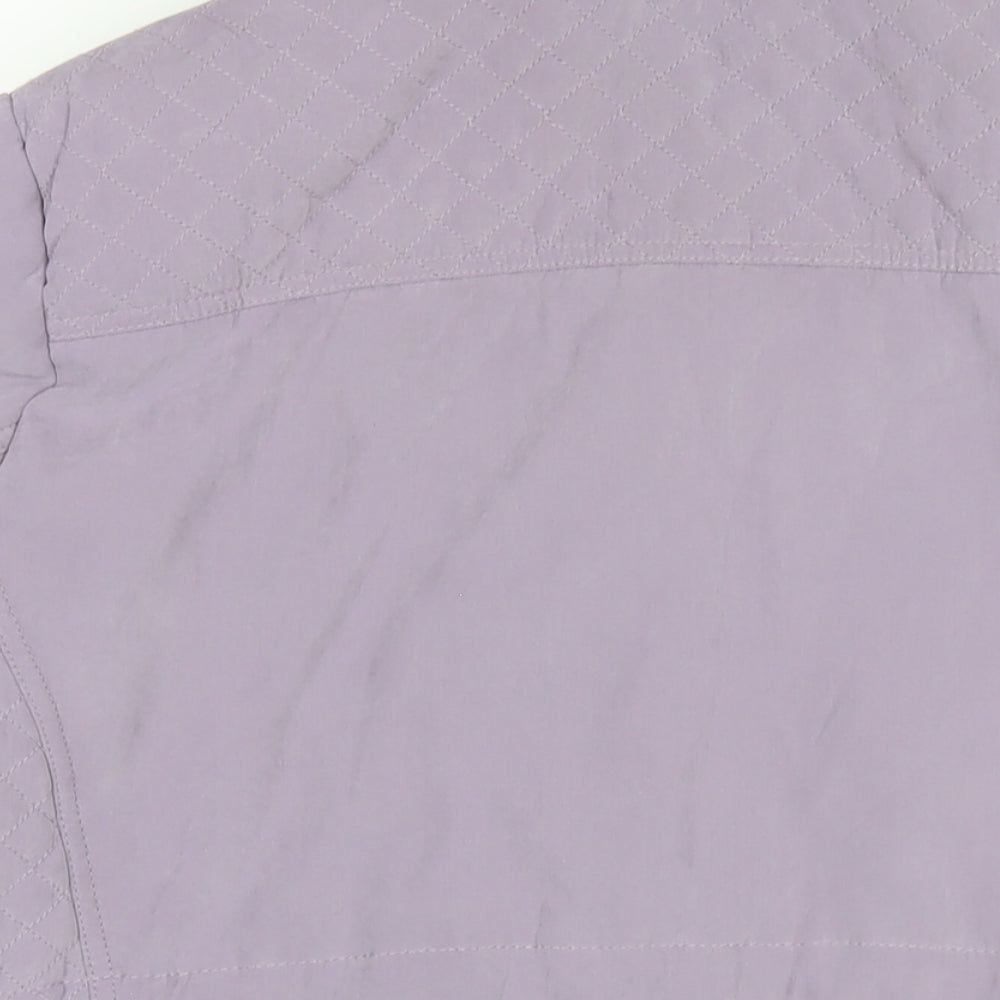 EWM Womens Purple Jacket Coat Size 18 Zip