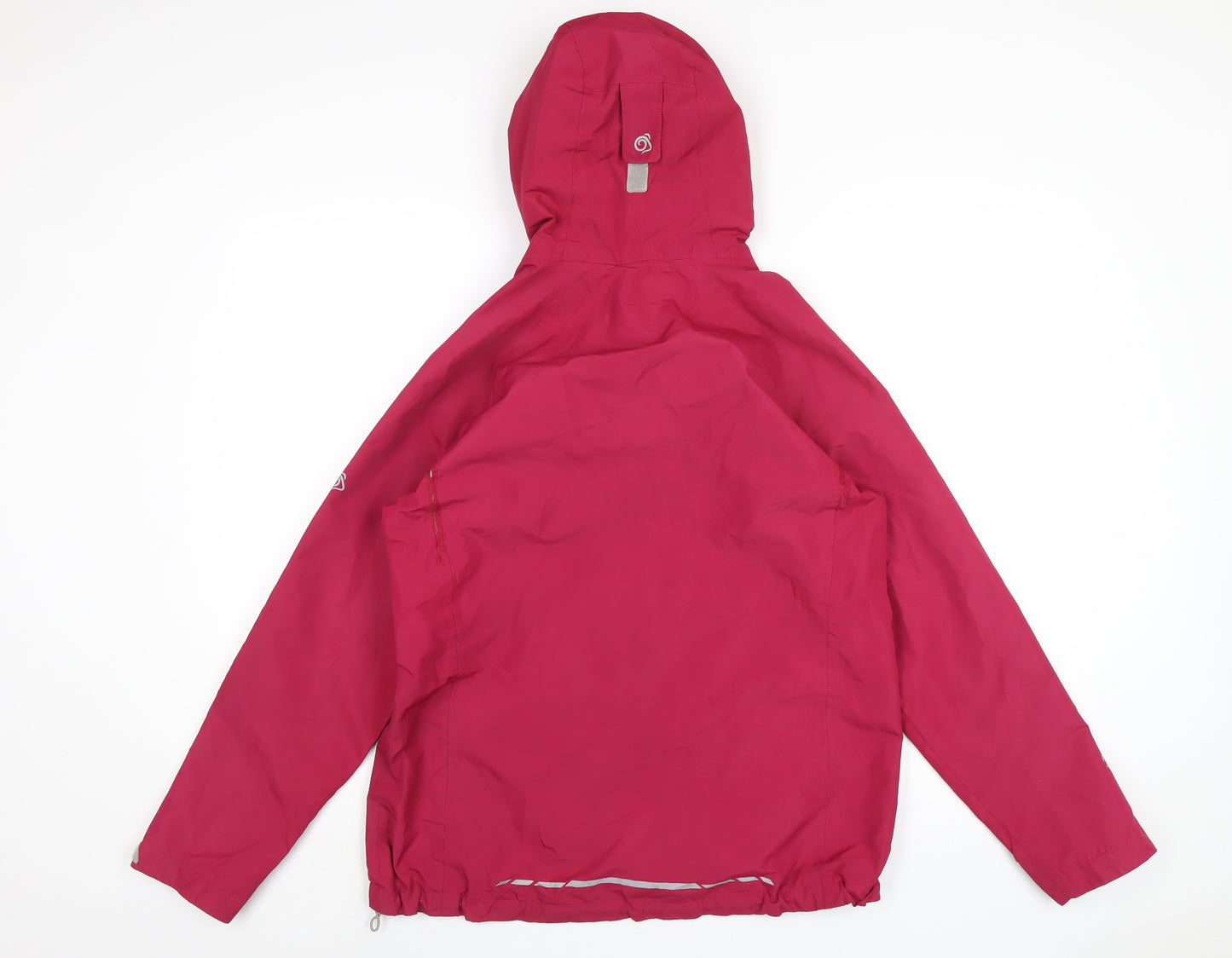 Craghoppers Womens Pink Rain Coat Coat Size 12 Zip