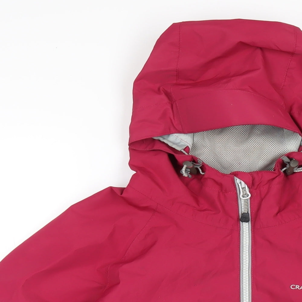 Craghoppers Womens Pink Rain Coat Coat Size 12 Zip