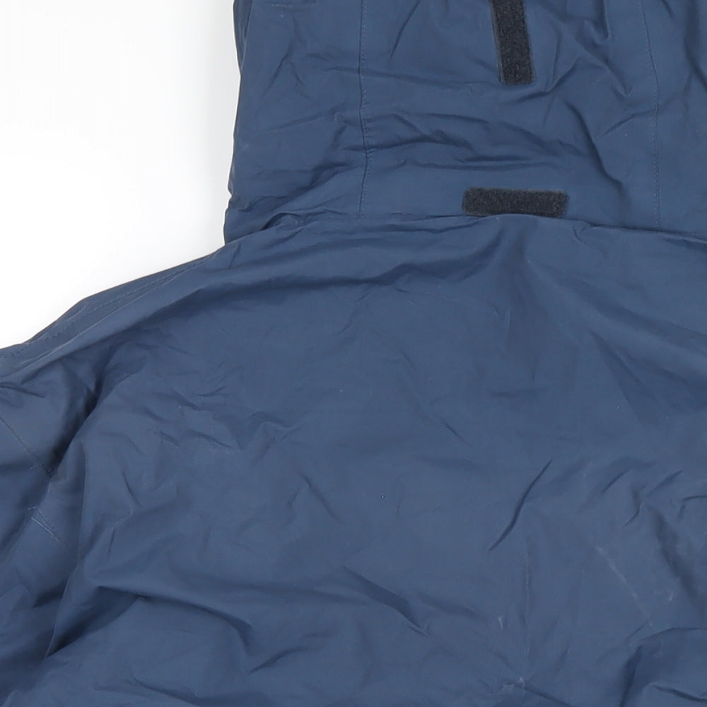 Regatta Mens Blue Rain Coat Coat Size XL Zip