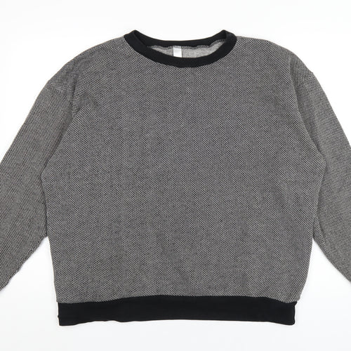 American Apparel Womens Grey Cotton Pullover Sweatshirt Size M Pullover