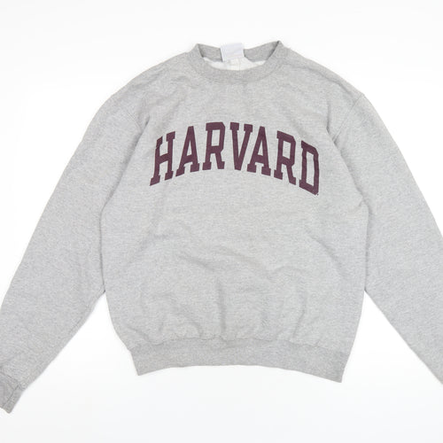 Champion Mens Grey Cotton Pullover Sweatshirt Size M - Harvard