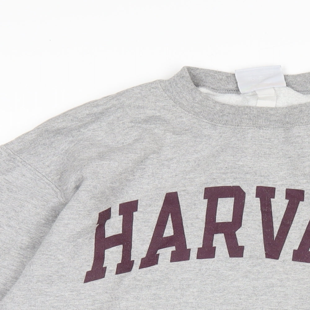 Champion Mens Grey Cotton Pullover Sweatshirt Size M - Harvard