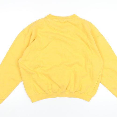 Polar Womens Yellow Cotton Pullover Sweatshirt Size S Pullover - Alaska