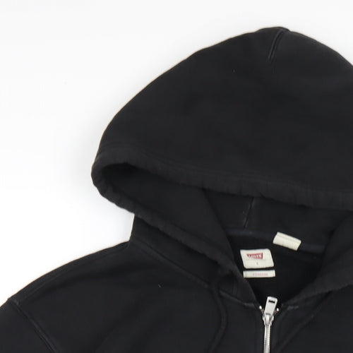 Levi's Mens Black Cotton Full Zip Hoodie Size L